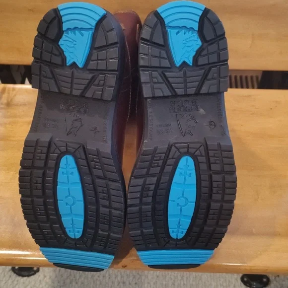 Steel Blue Heeler men's 8.5 cowboy style steel toed work boots 813945 brown - Picture 9 of 15